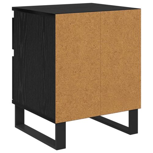 Нощен шкаф 2 pcs Черния дъб 40 x 35 x 50 см Инженерно дърво