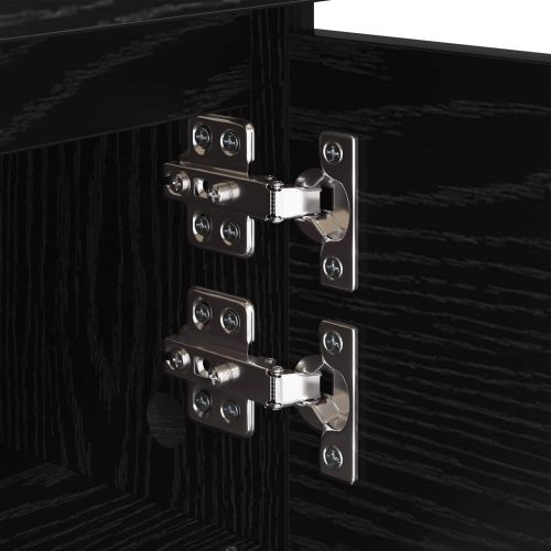 Нощен шкаф 2 pcs Черния дъб 40 x 35 x 50 см Инженерно дърво