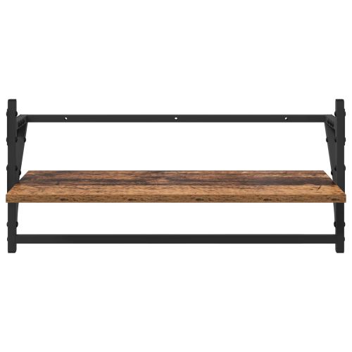 Комплект стенни рафтове 6 pcs Старо дърво 100 x 25 x 30 cm