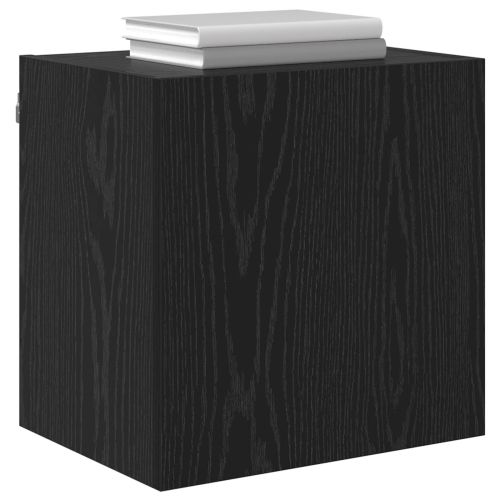 Кабинети за телевизор на стената 2 pcs Черния дъб 40,5x30x40см