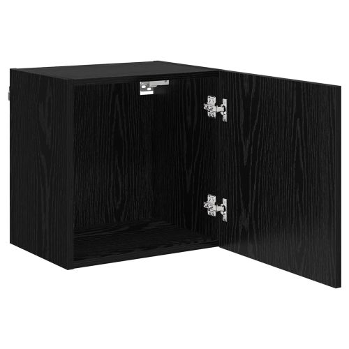 Кабинети за телевизор на стената 2 pcs Черния дъб 40,5x30x40см