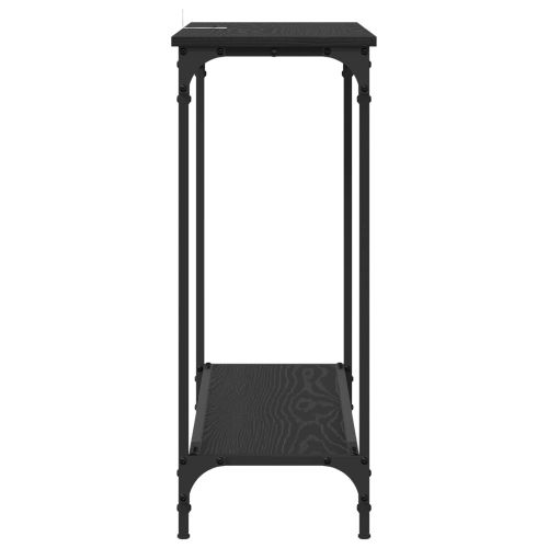 Конзолна маса Черен дъб 101 x 30.5 x 75 см Инженерно дърво
