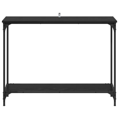 Конзолна маса Черен дъб 101 x 30.5 x 75 см Инженерно дърво