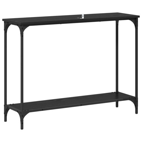 Конзолна маса Черен дъб 101 x 30.5 x 75 см Инженерно дърво