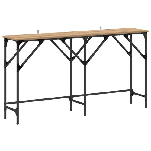 Конзолна маса дъб артизан 140 x 29 x 75 см Инженерно дърво