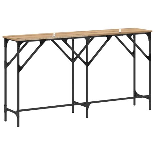 Конзолна маса дъб артизан 140 x 29 x 75 см Инженерно дърво