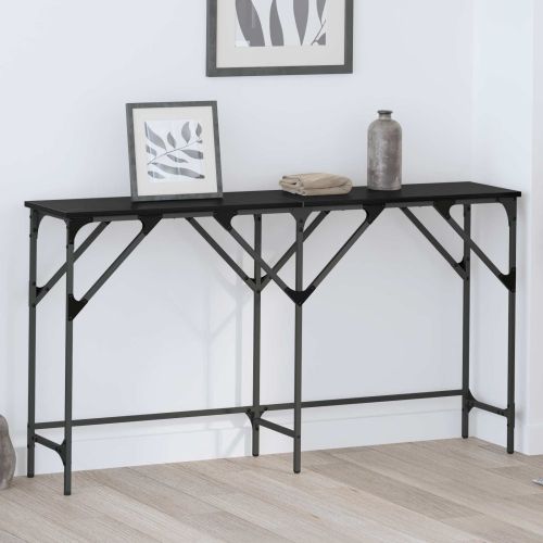 Конзолна маса Черния дъб 140 x 29 x 75 см Инженерно дърво