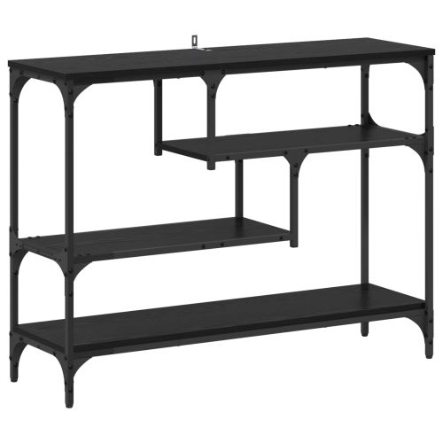 Конзолна маса Черния дъб 100 x 30 x 75 см Инженерно дърво
