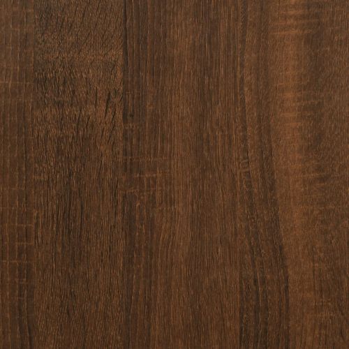 Библиотека 6 рафта кафяв дъб 60x30x188 см инженерно дърво