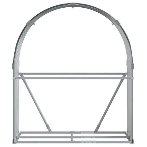 Държач за дърва, антрацит, 120x45x140 см, поцинкована стомана