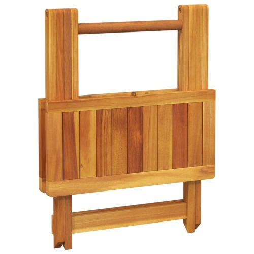 Сгъваема градинска маса 50x50x50 см масивна акация