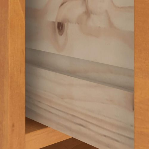 vidaXLL Дърво за антре SANDNES 87x40x159,5 cm масивна дървесина бор