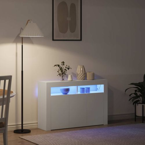 Служебен шкаф Бяло 116 x 30 x 75 см Инженерно дърво
