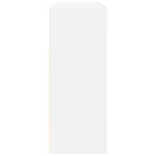 Служебен шкаф Бяло 116 x 30 x 75 см Инженерно дърво