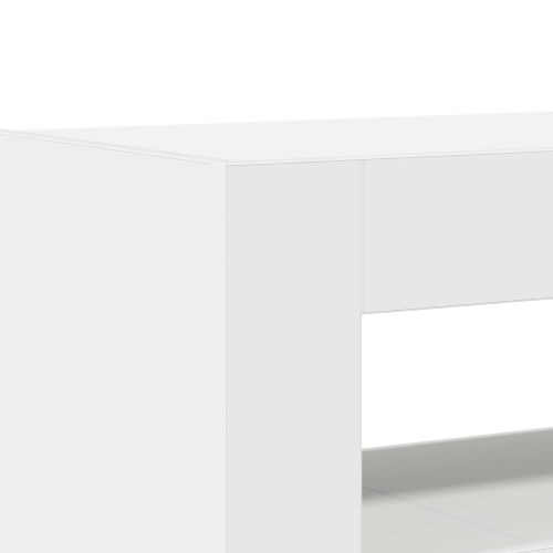 Служебен шкаф Бяло 116 x 30 x 75 см Инженерно дърво