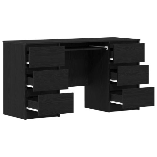 Бюро с чекмедже Черния дъб 140 x 50 x 76 см Инженерно дърво