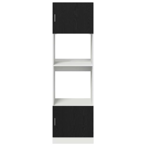 Висящ шкаф с рафт Черния дъб 60 x 57 x 207 см Инженерно дърво
