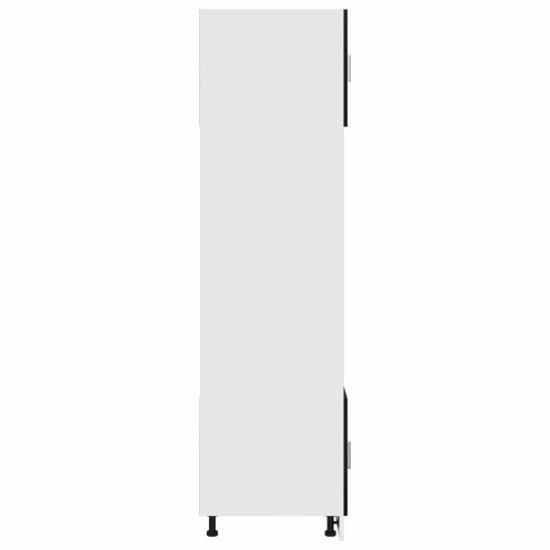 Висящ шкаф с рафт Черния дъб 60 x 57 x 207 см Инженерно дърво