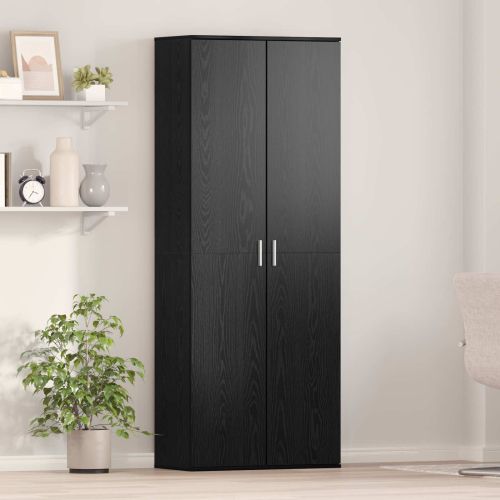 Висок шкаф Черния дъб 70 x 33.5 x 180 см Инженерно дърво