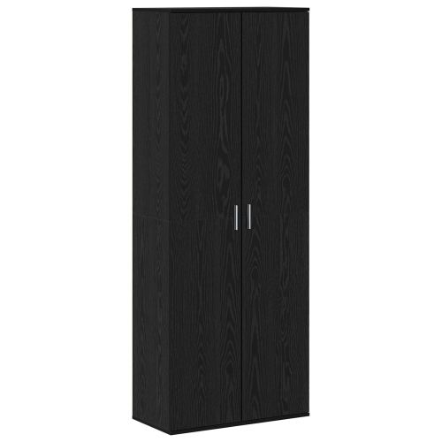 Висок шкаф Черния дъб 70 x 33.5 x 180 см Инженерно дърво