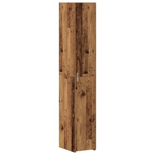Висок шкаф 2 pcs Старо дърво 30 x 42,5 x 185 см