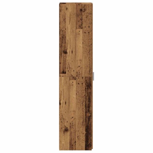 Висок шкаф 2 pcs Старо дърво 30 x 42,5 x 185 см