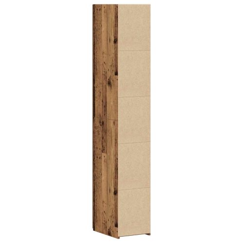 Висок шкаф 2 pcs Старо дърво 30 x 42,5 x 185 см