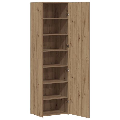 Висок шкаф 2 pcs Дъб 50 x 42,5 x 185 см