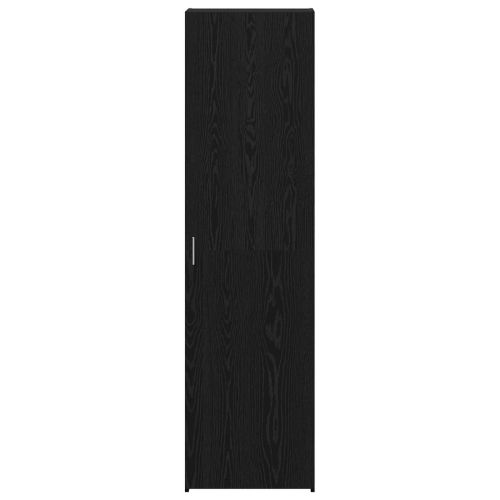 Висок шкаф 2 pcs Черния дъб 50 x 42,5 x 185 см