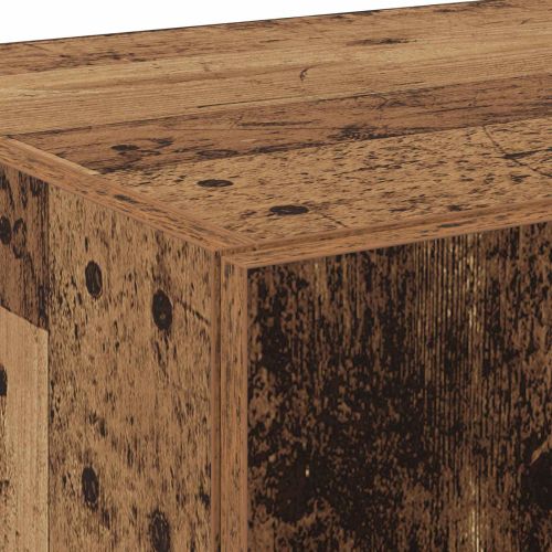 Висок шкаф 2 pcs Старо дърво 70 x 42,5 x 185 см