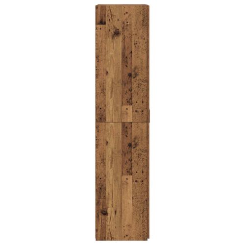 Висок шкаф 2 pcs Старо дърво 80 x 42 x 185 см