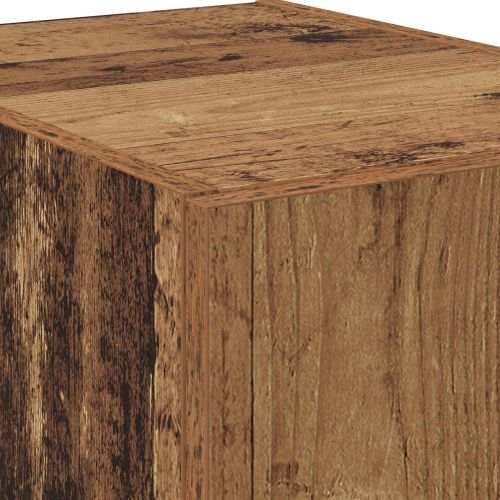 Висок шкаф 2 pcs Старо дърво 80 x 42 x 185 см