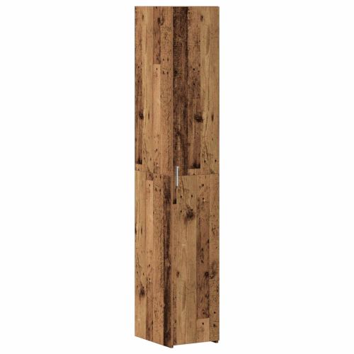 Шкаф за съхранение 3 pcs Старо дърво 30 x 42,5 x 225 см