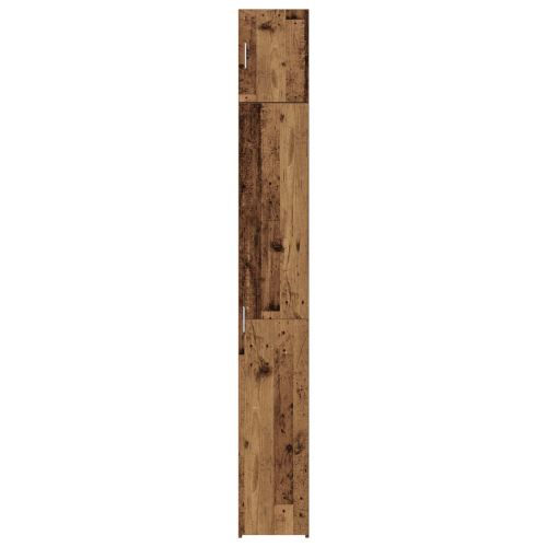 Шкаф за съхранение 3 pcs Старо дърво 30 x 42,5 x 225 см