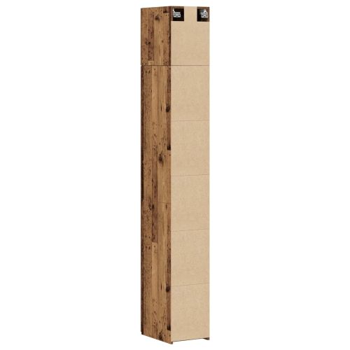 Шкаф за съхранение 3 pcs Старо дърво 30 x 42,5 x 225 см