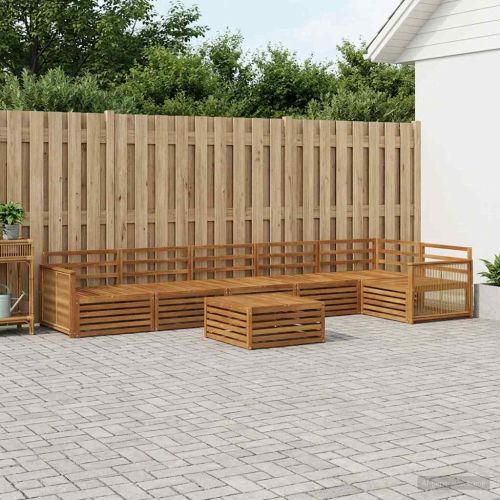 Комплект дивани за открито 7 pcs Натурално