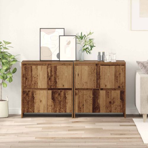 Скейдбордове 2 pcs Старо дърво 70 x 41 x 75 см Инженерно дърво