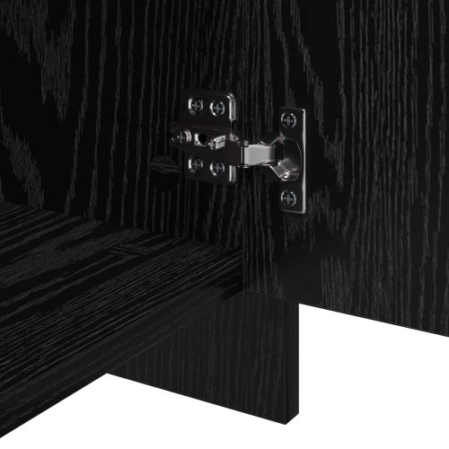 Скейдбордове 2 pcs Черен дъб 70 x 41 x 75 см Инженерно дърво