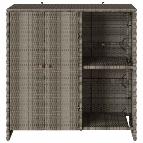 Шкаф за съхранение с рафт с врата Сив 100 x 36 x 102 см Ратан
