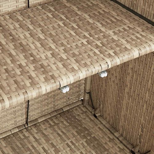 Шкаф за съхранение с рафт Бежово 100 x 36 x 102 см Ратан