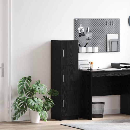 Висок шкаф Черния дъб 31.5 x 32 x 122.5 см