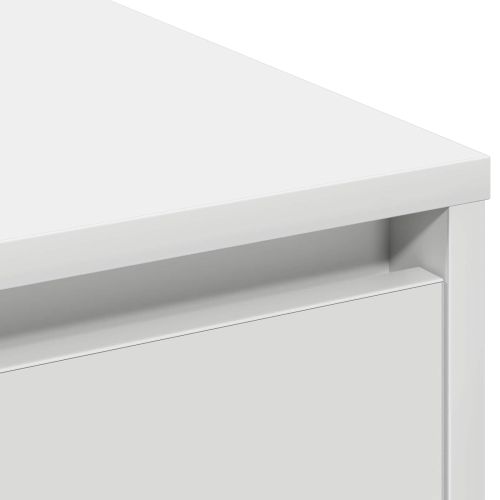 LED конзолна маса Бяло 90 х 32 х 75 см Инженерно дърво