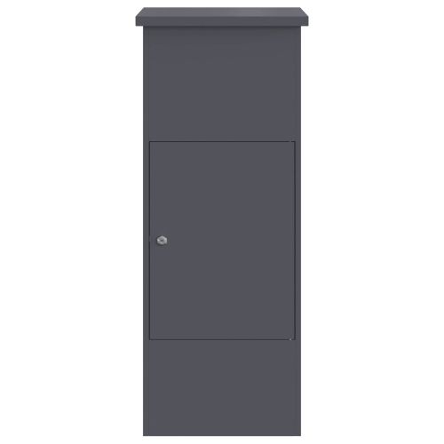Пощенска кутия за пратки Антрацит 44,5 x 29 x 110,5 см Стомана