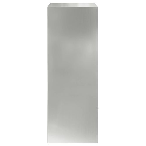 Пощенска кутия за пратки с врата Сребристо 47,5 x 38 x 59 см