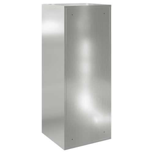 Пощенска кутия за пратки с врата Сребристо 47,5 x 38 x 59 см