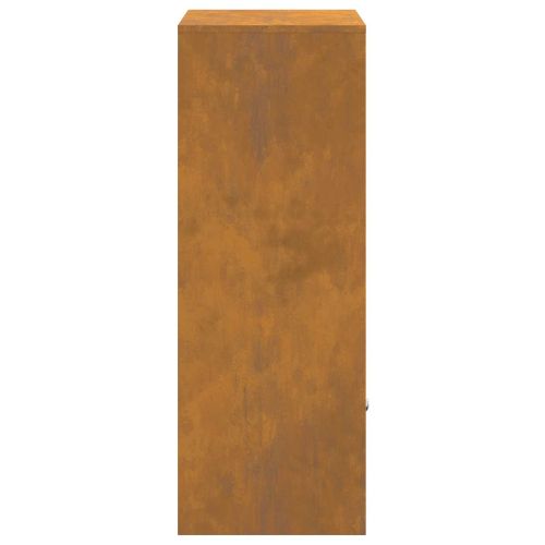 Пощенска кутия за пратки с врата Ръждясало 41 x 38 x 103 см