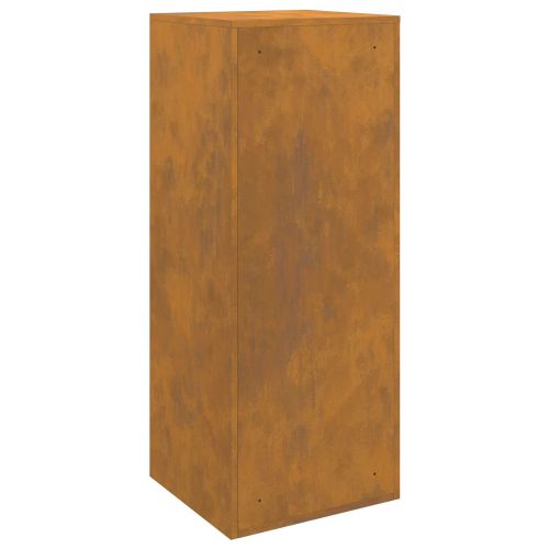 Пощенска кутия за пратки с врата Ръждясало 41 x 38 x 103 см