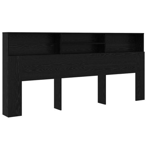 Табла за легло Черния дъб 220 x 19 x 101,5 см Инженерно дърво