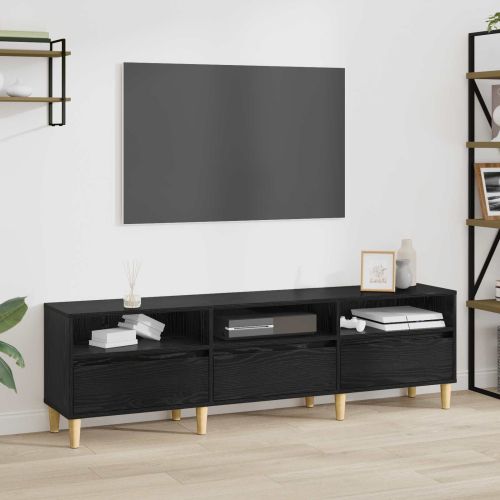 ТВ шкаф с чекмедже Черния дъб 150 x 30 x 45 см Инженерно дърво