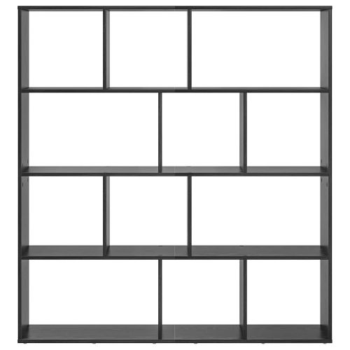 Шкаф за книги Черния дъб 132 x 29 x 141,5 см Инженерно дърво